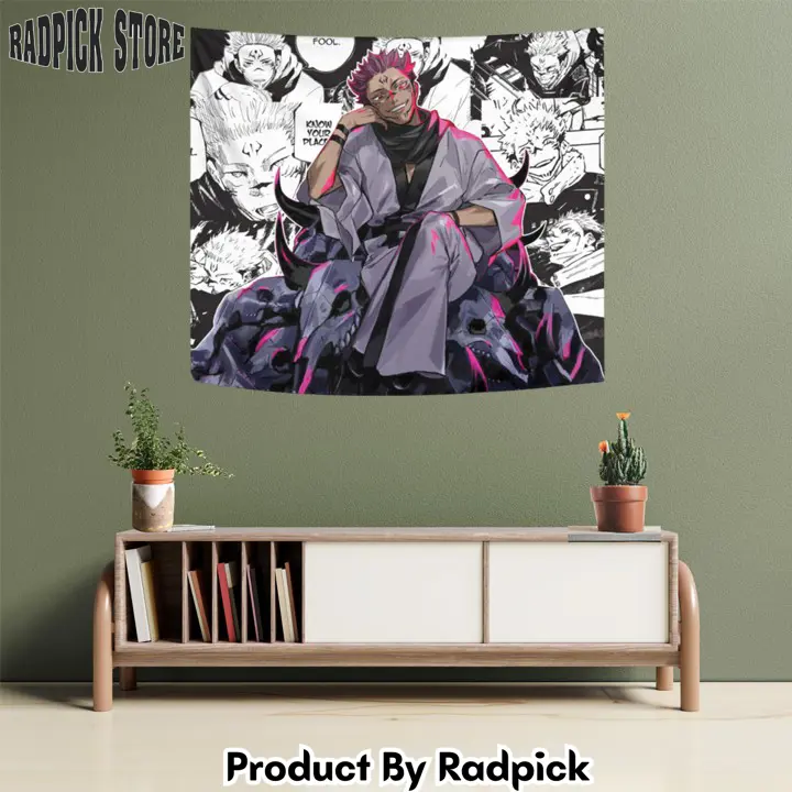 Sukuna ryoumen tapestry custom anime manga wall decor  rp5945514
